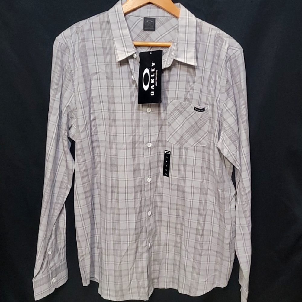 Oakley Heritage Plaid Long Sleeve Button Shirt